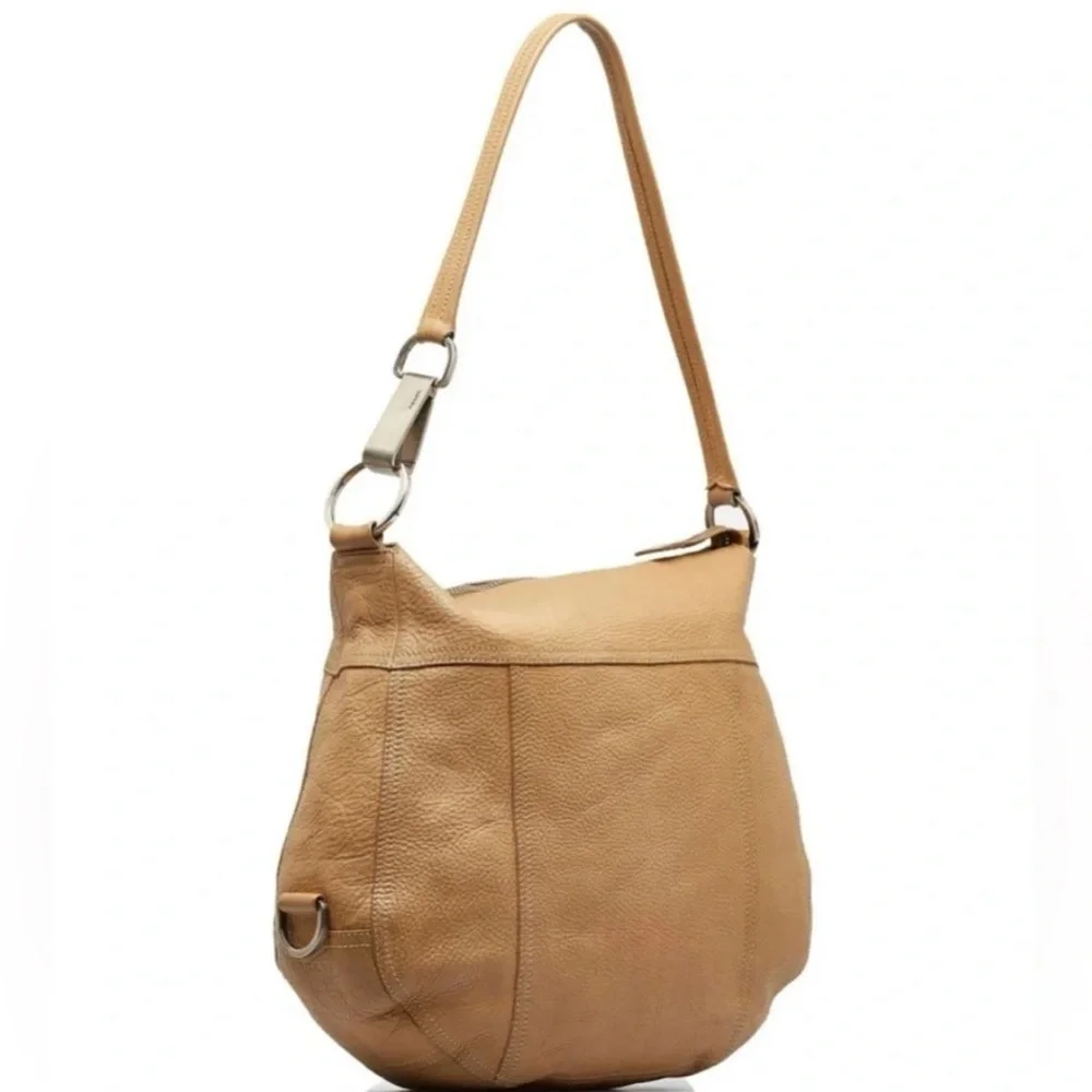 PRADA Vitello Daino Leather Hobo Bag
